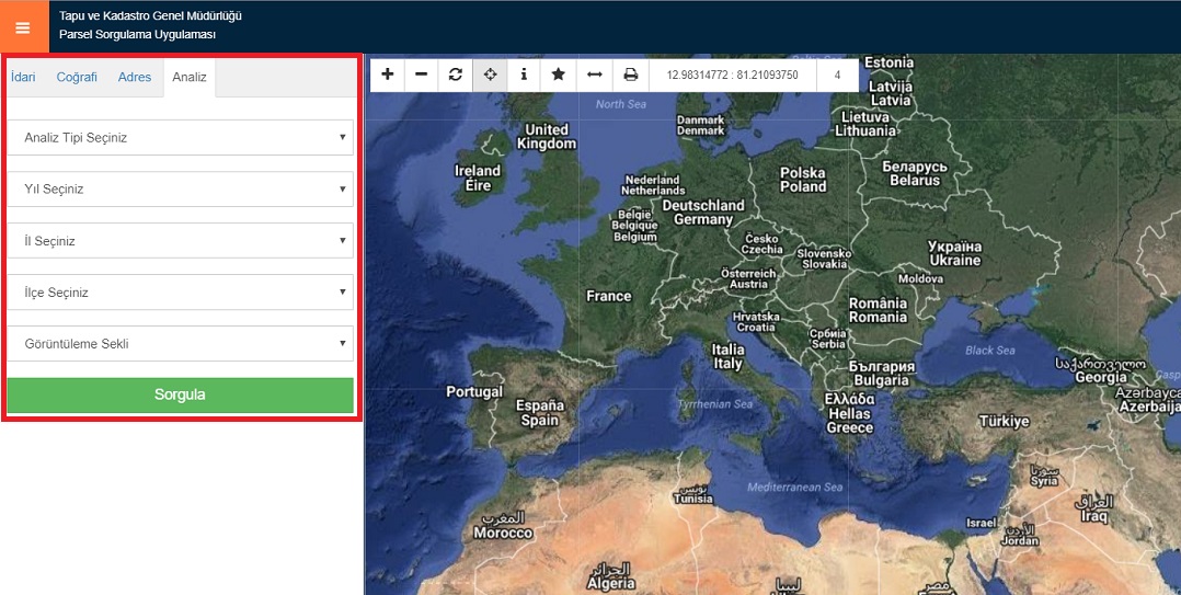 TKGM Parsel Sorgulamaya Yeni Özellik